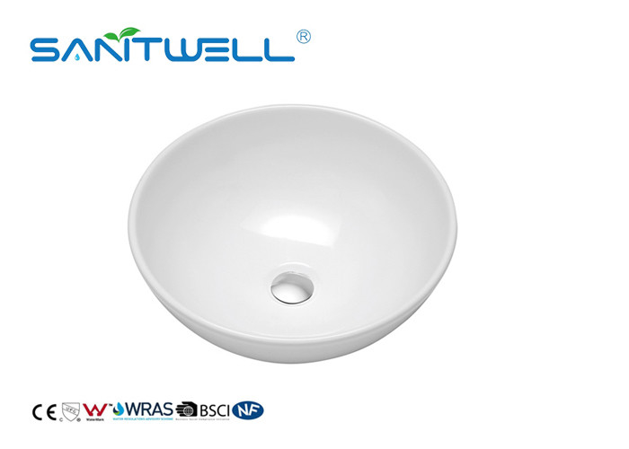 Round Shape Ceramic Art Basin Beautiful Design Hand Wash Art Basin For Bathroom