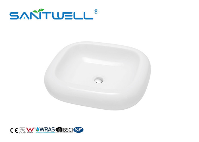 Bathroom Hand Cleaning Counter Wash Basin Art Basin Sink With Overflow ISO9001