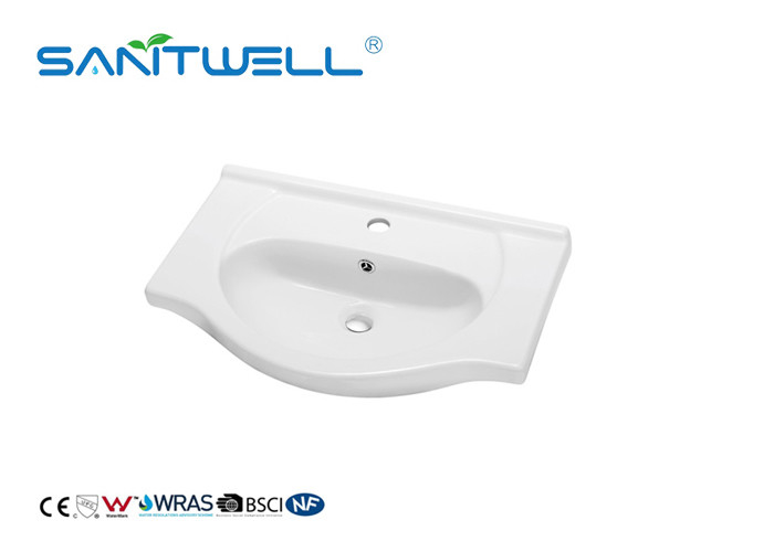 Standard Size Counter Top Wash Basin White Color With Modern Design CE