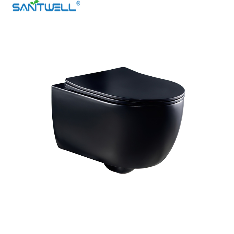2023 New Design SWJ1125MB Bathroom wc white toilet bowl rimless flush